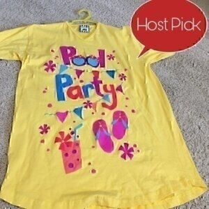 Girls one size swim coverup Pool Party